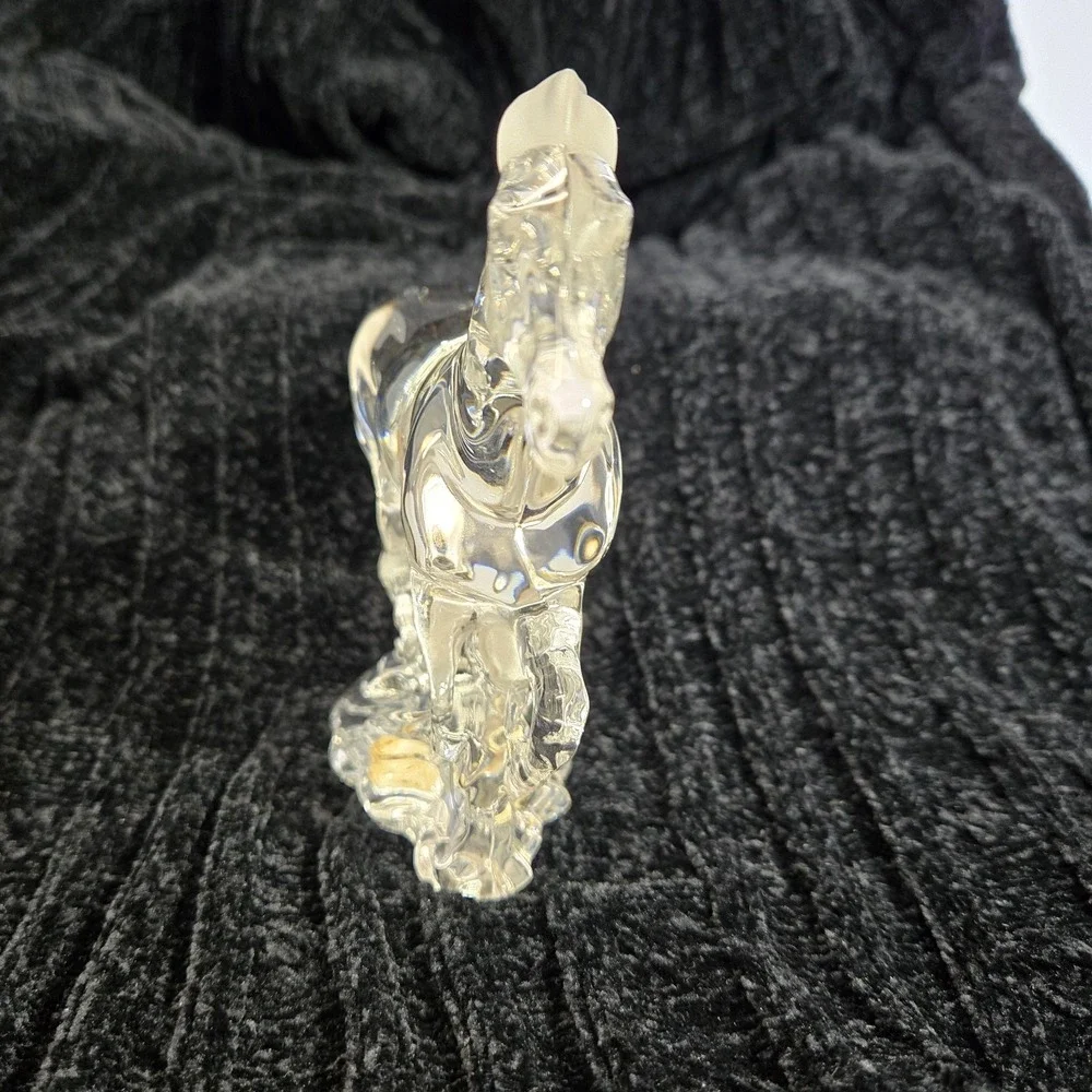 Vtg LENOX CRYSTAL RACING THE WIND PONY HORSE FIGURINE Made in Germany Crystal